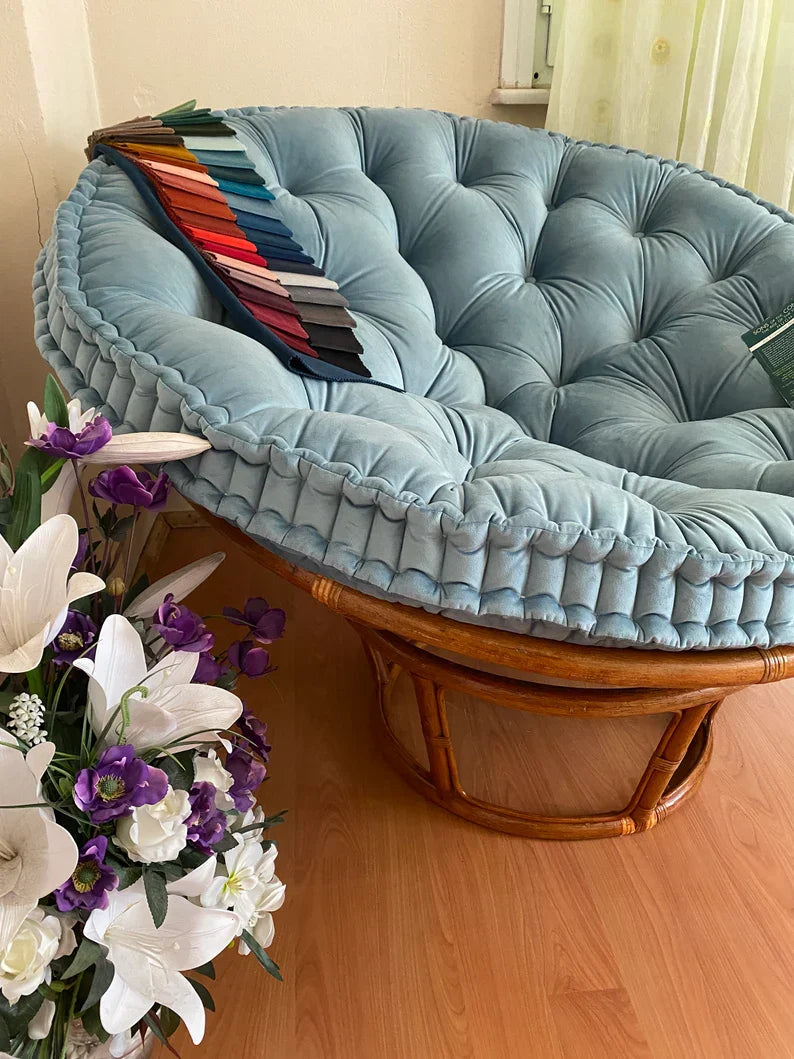 PAPASAN Cushion | Velvet Fabric