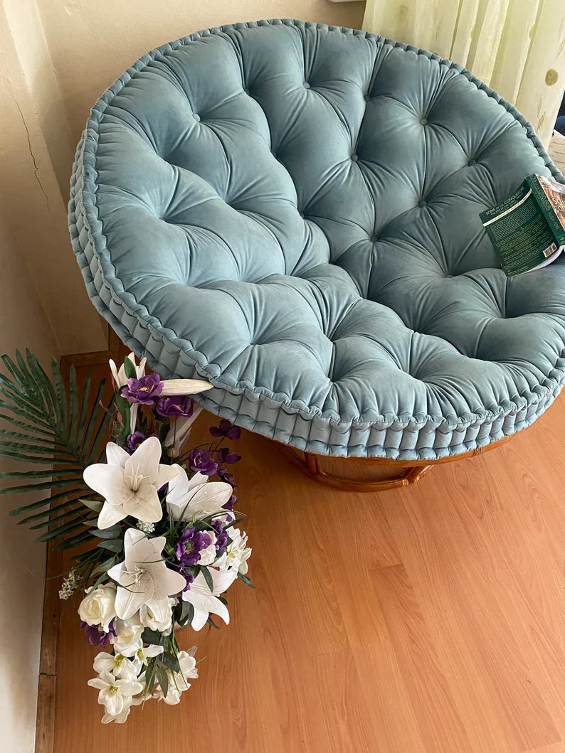 PAPASAN Cushion | Velvet Fabric