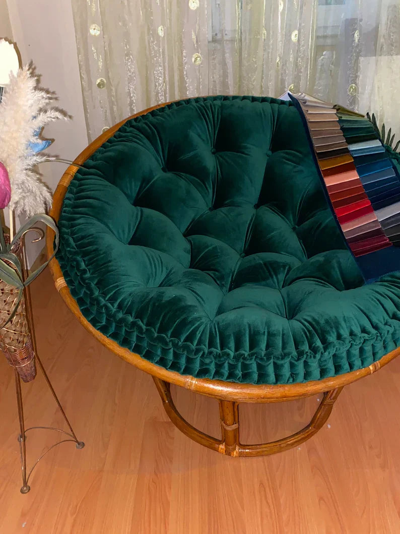 PAPASAN Cushion | Velvet Fabric