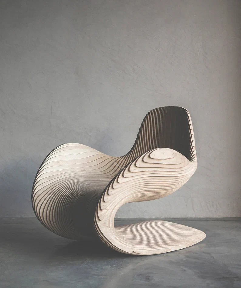 Iconic Modern Wooden Chair, Handmade Wood,Natural (Copy)